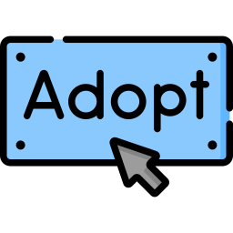 adopción icono
