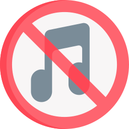 No music icon