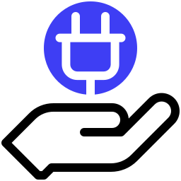 Electrician service icon