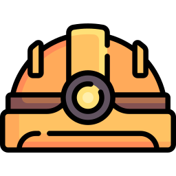 Security helmet icon