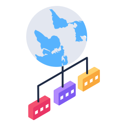 réseau mondial Icône