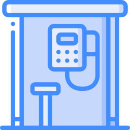 Telephone box icon