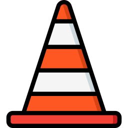 Traffic cone icon