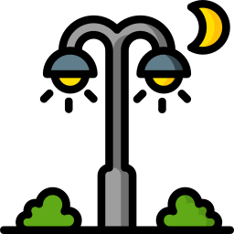 Street lamp icon