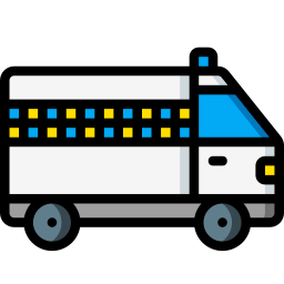 camioneta de la policía icono