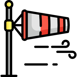 Wind sign icon