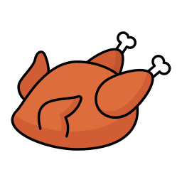 Roasted chicken icon