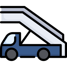 camión de escalera icono
