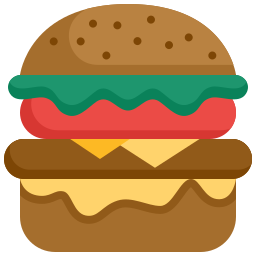 sándwich de hamburguesa icono