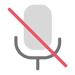 nessun microfono icona