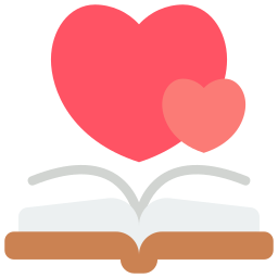 libros de amor icono