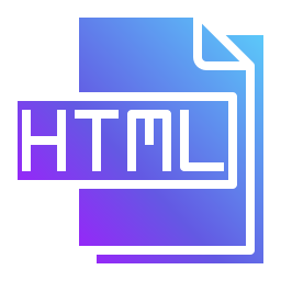 fichier html Icône