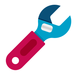 Adjustable wrench icon
