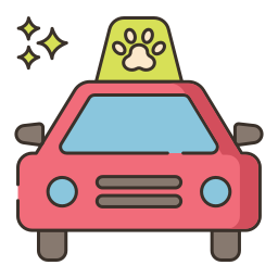 taxi per animali domestici icona