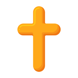 Christian cross icon