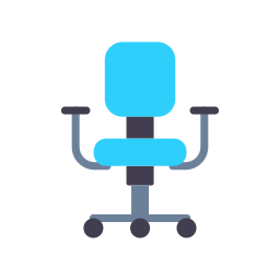 Desk chair icon