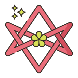 Unicursal hexagram icon