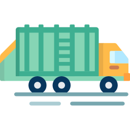 Garbage truck icon