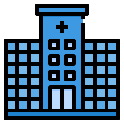 Hospital building icon