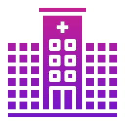 Hospital building icon