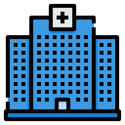 Hospital building icon