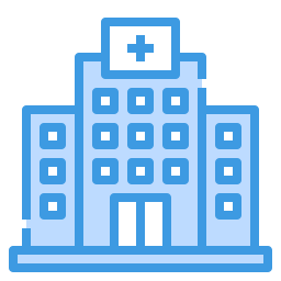 Hospital building icon