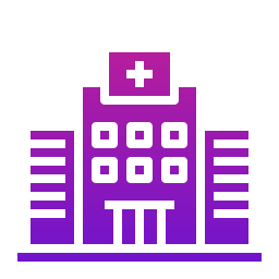 Hospital building icon