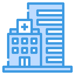 Hospital building icon