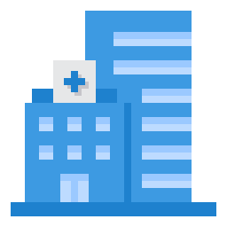 Hospital building icon