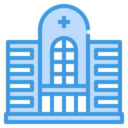 Hospital building icon