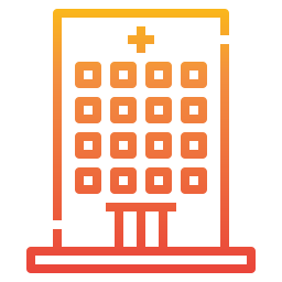 Hospital building icon