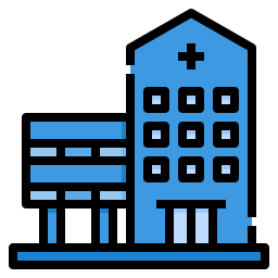 Hospital building icon