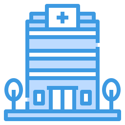 Hospital building icon