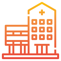 Hospital building icon