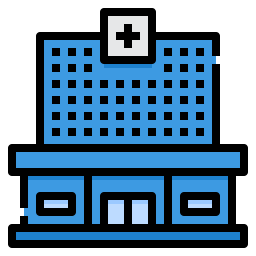 Hospital building icon