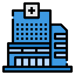 Hospital building icon