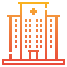 Hospital building icon