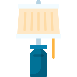 lámpara de mesa icono