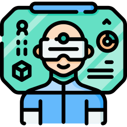 Virtual reality glasses icon