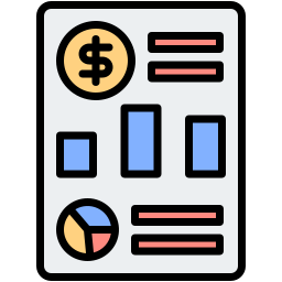 financiële databank icoon