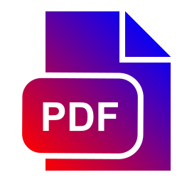 extensión de pdf icono