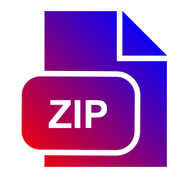 Zip file format icon