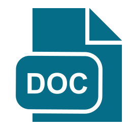 format de fichier doc Icône