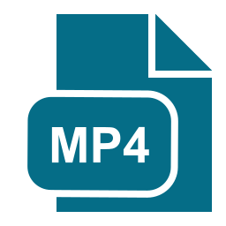 extensión mp4 icono