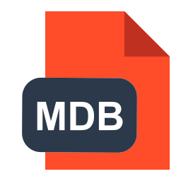 formato de archivo mdb icono