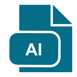 Ai file format icon