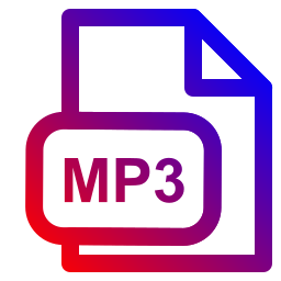 extensión mp3 icono