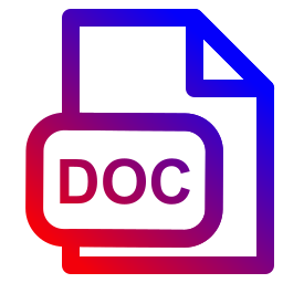 Doc file format icon