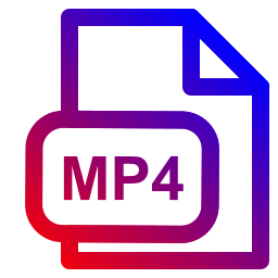 extensión mp4 icono