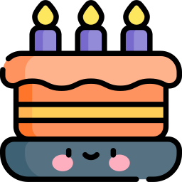 pastel de cumpleaños icono